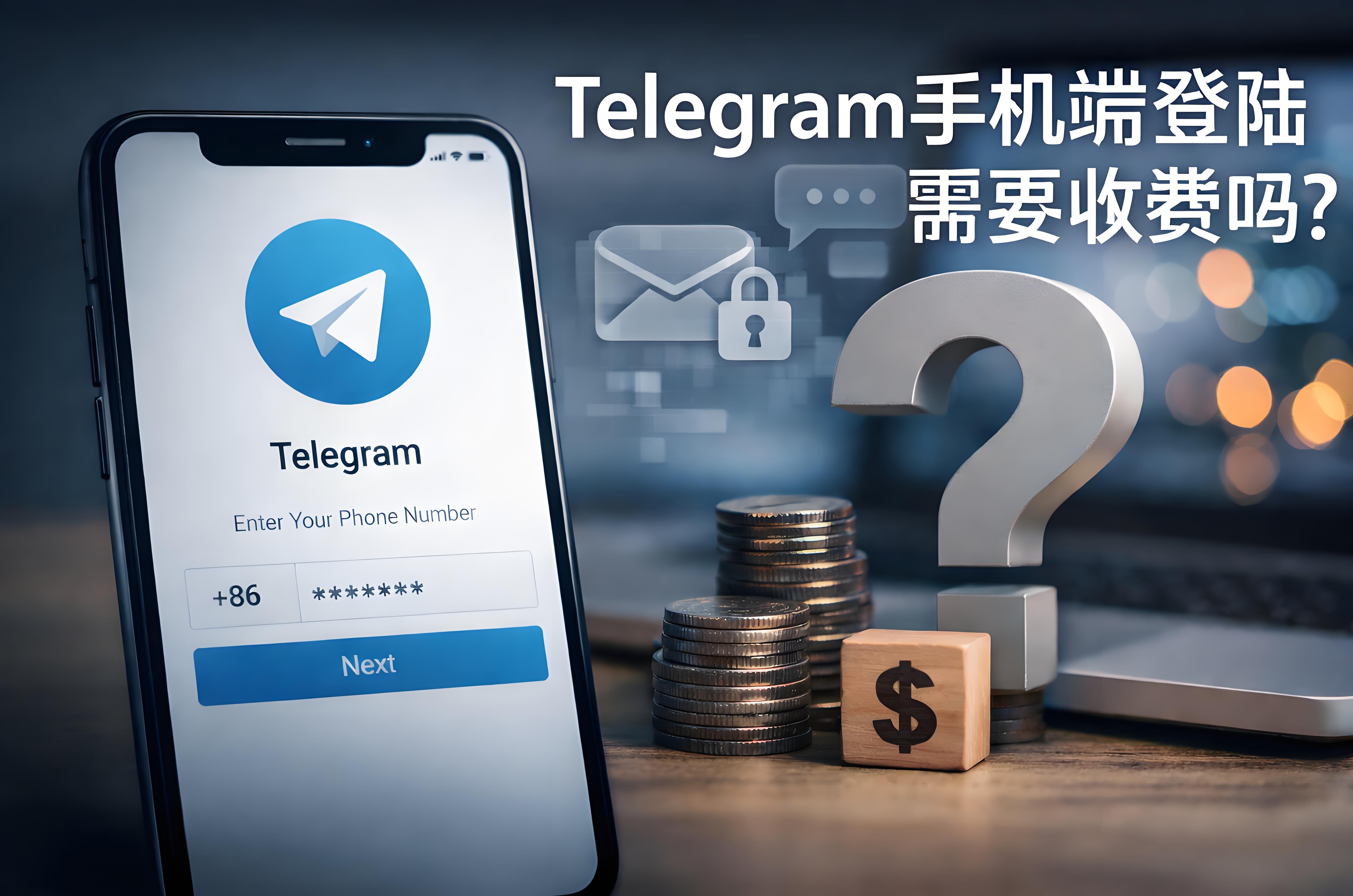 Telegram手機端登陸需要不要收費？