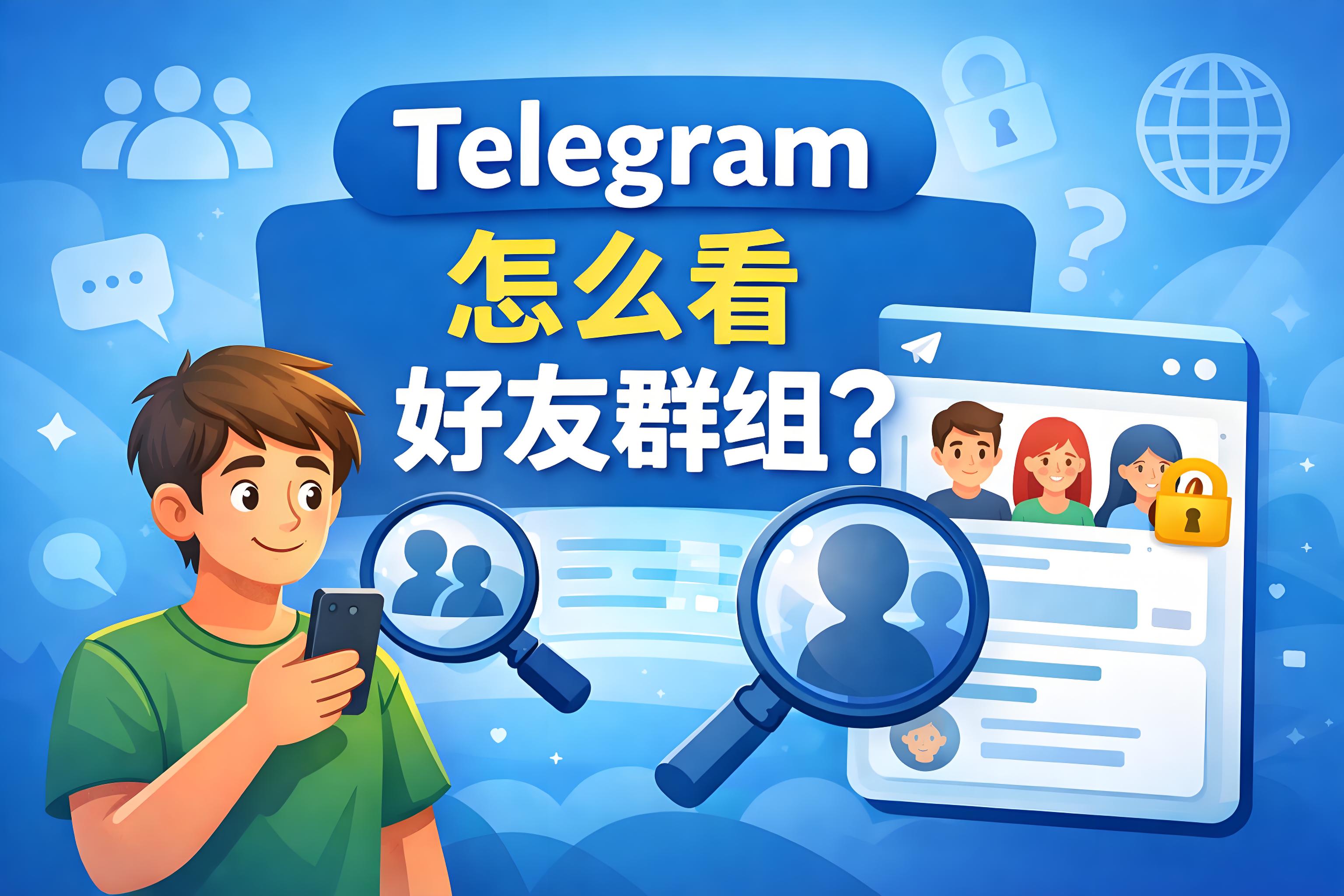 Telegram如何檢視好友群組?